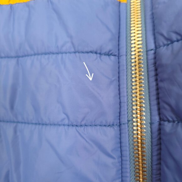 Aviator Nation Journey Jacket 5 Stripe Blue Moonlight Puffer Size M - Picture 11 of 14